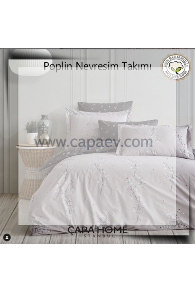 Çapa Home Poplin Nevresim Takımı %100 pamuk